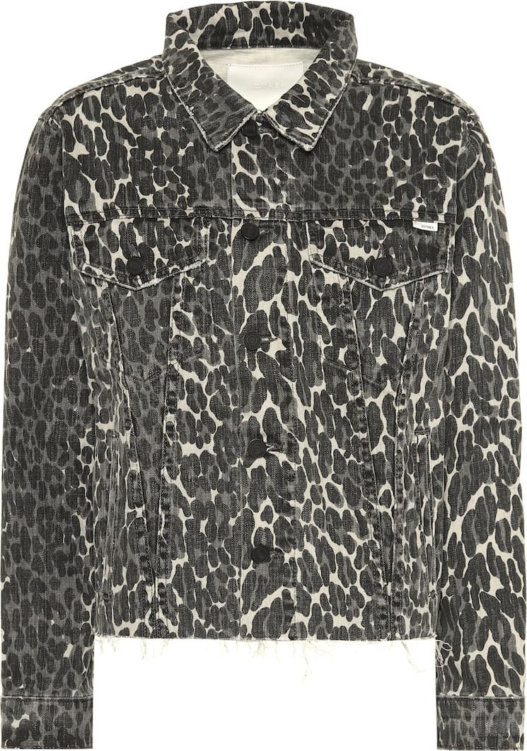 MOTHER The Cut Drifter printed denim jacket