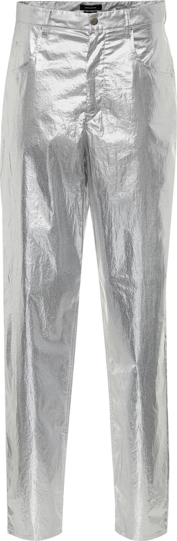 Isabel Marant Torsy metallic cotton pants