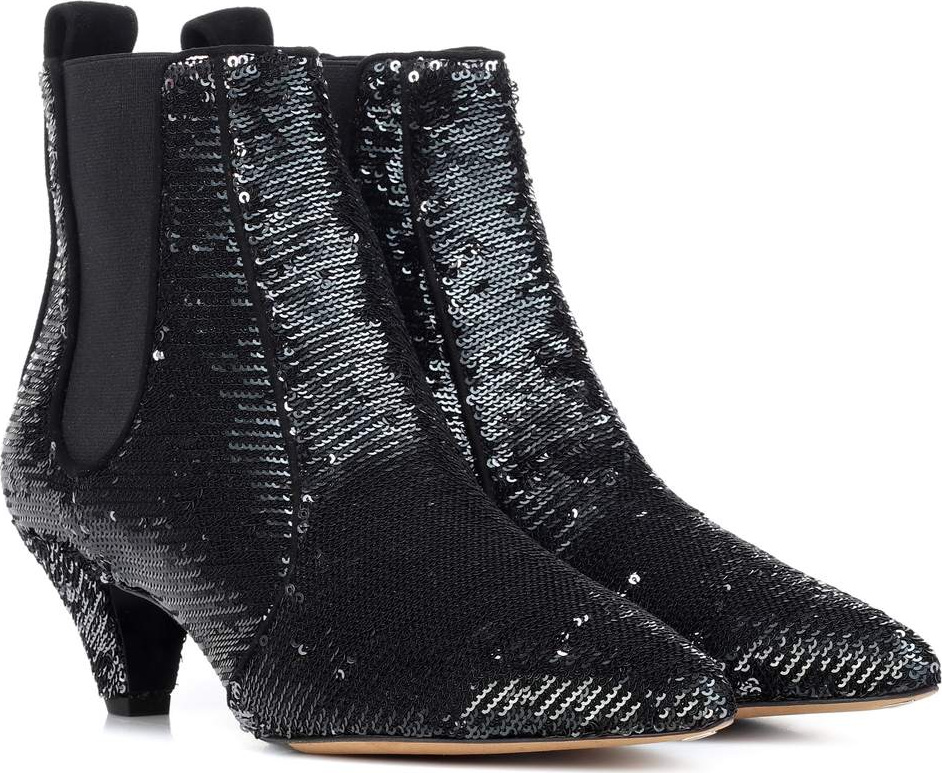 Tabitha Simmons Effie sequinned ankle boots
