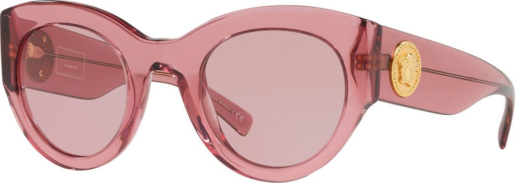 Versace Acetate Monochromatic Cat-Eye Sunglasses