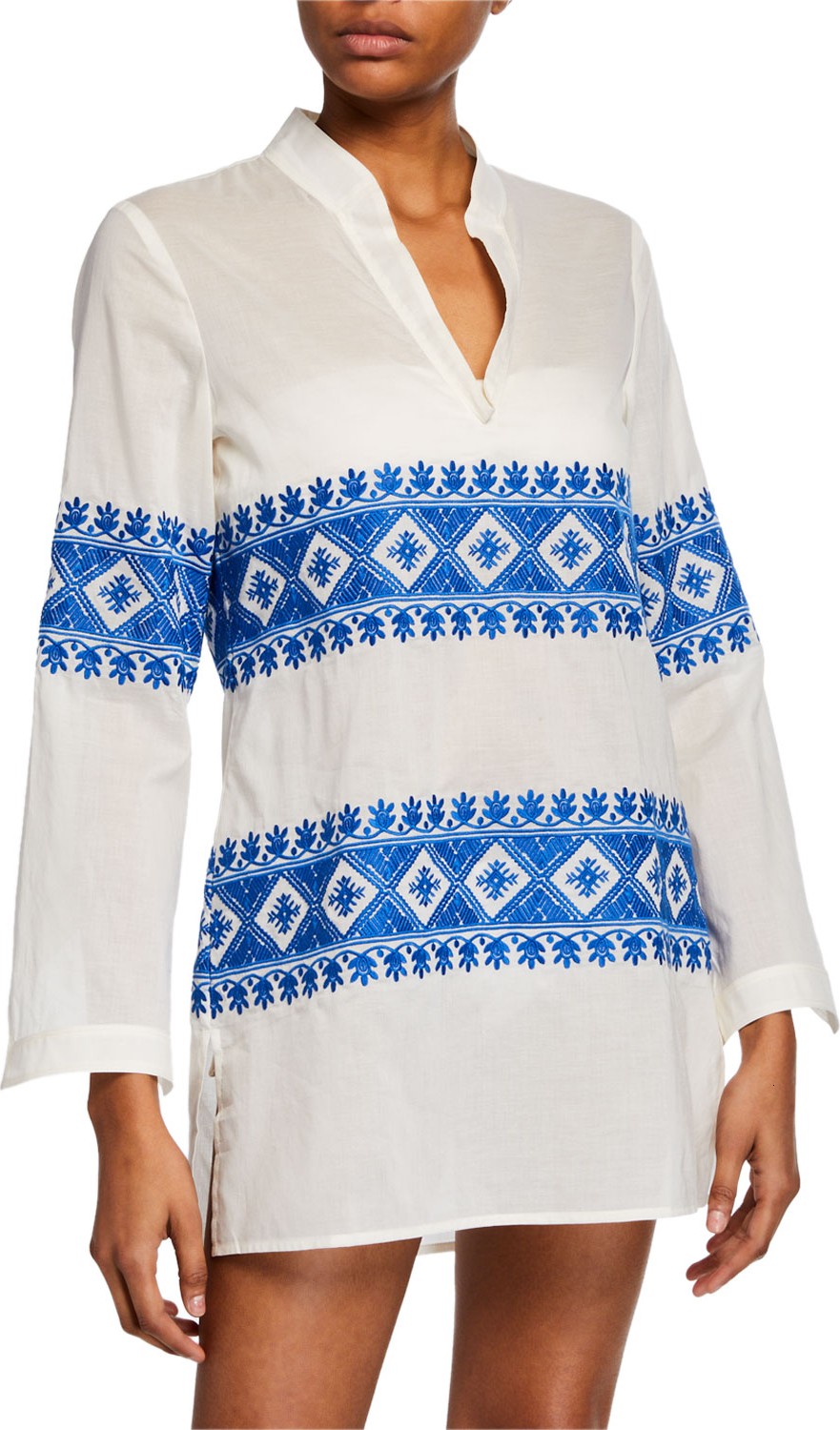 Tory Burch Stephanie Embroidered Coverup Tunic