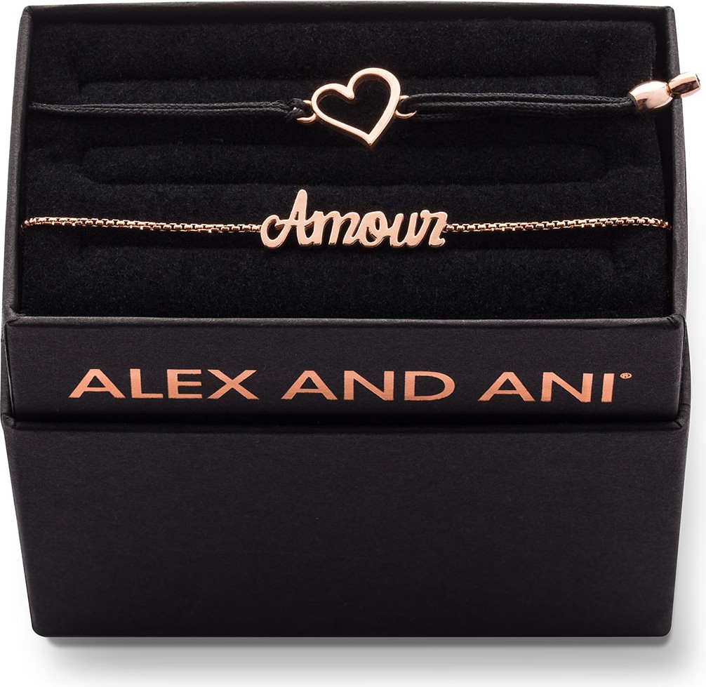 Alex and Ani Amour Bracelet Gift Set, Rose Gold