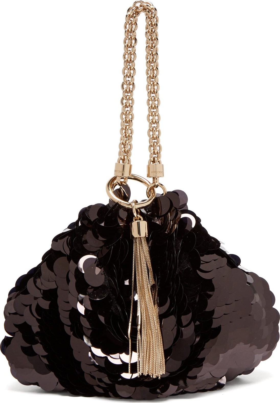 Jimmy Choo Callie sequin-embellished clutch bag