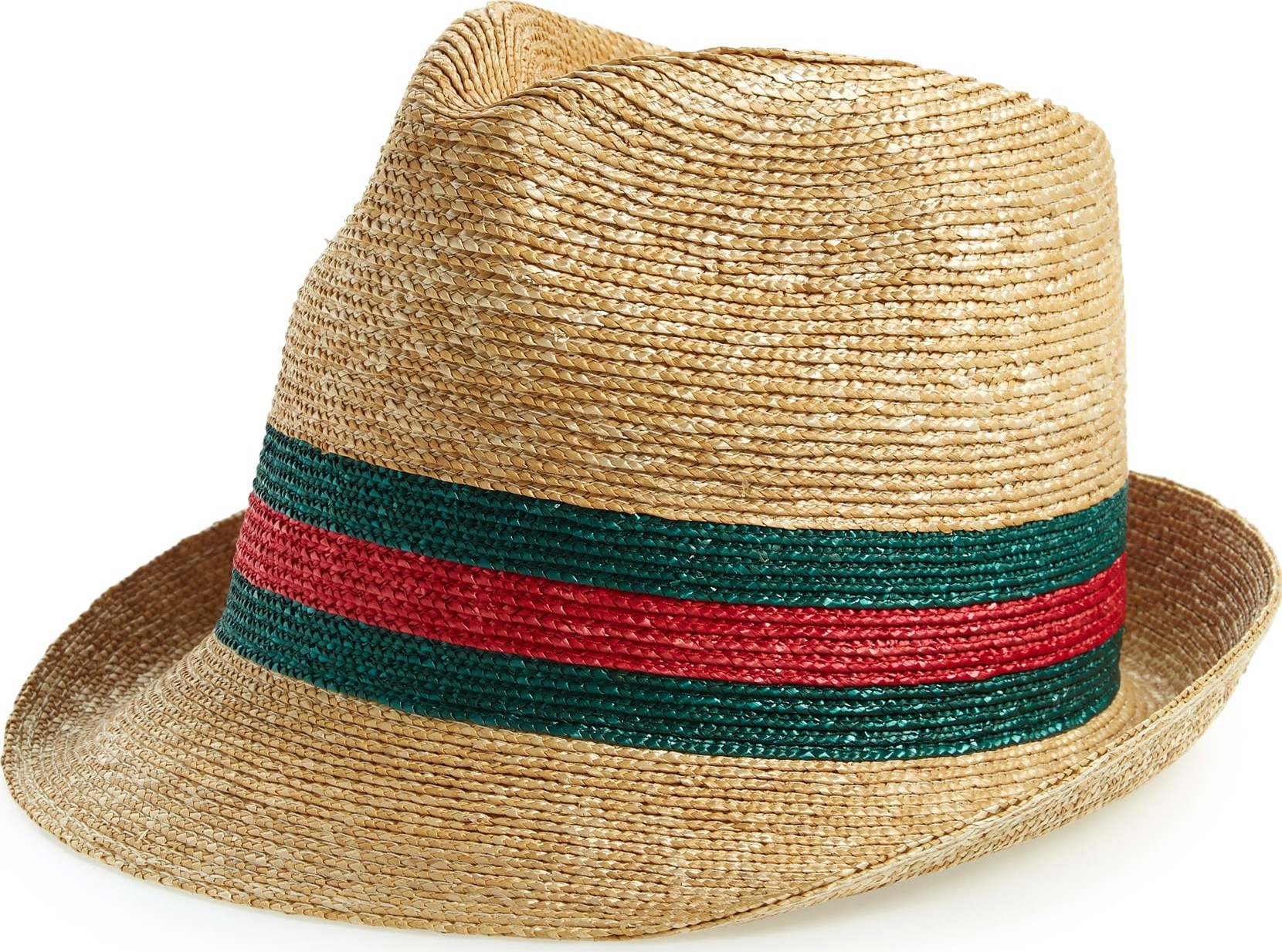 Gucci Straw Trilby Hat