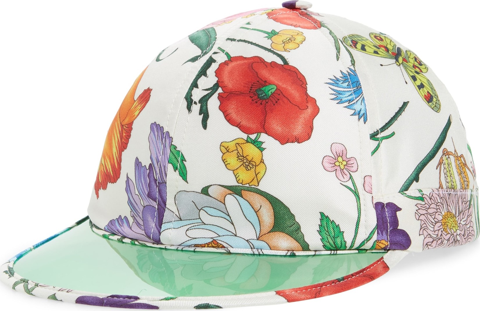 Gucci Clear Brim Silk Baseball Cap