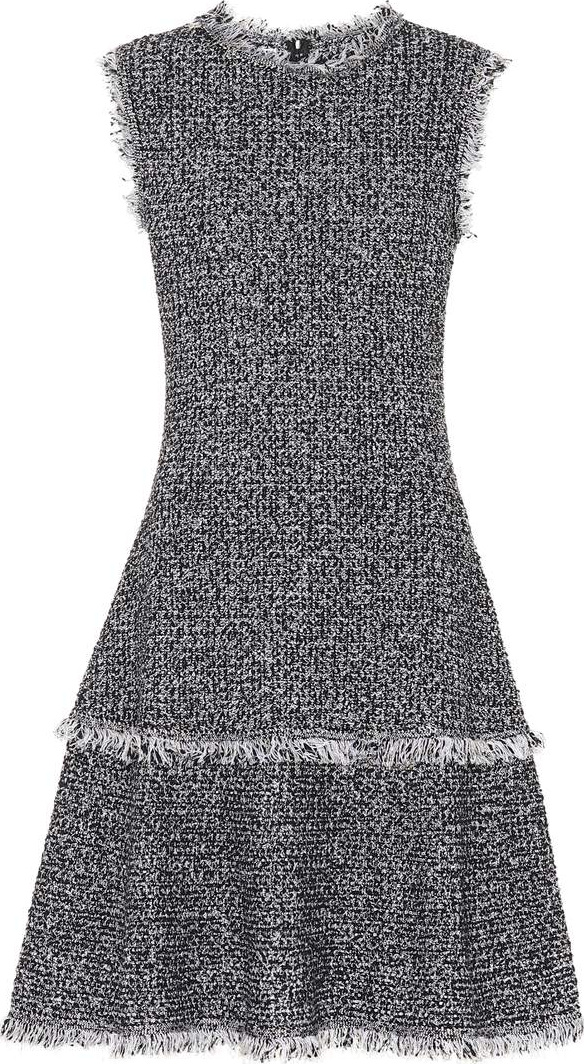 Oscar De La Renta Bouclé wool-blend dress