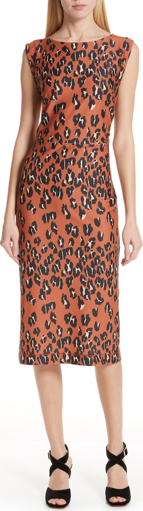 Rachel Comey Medina Leopard Print Sheath Dress
