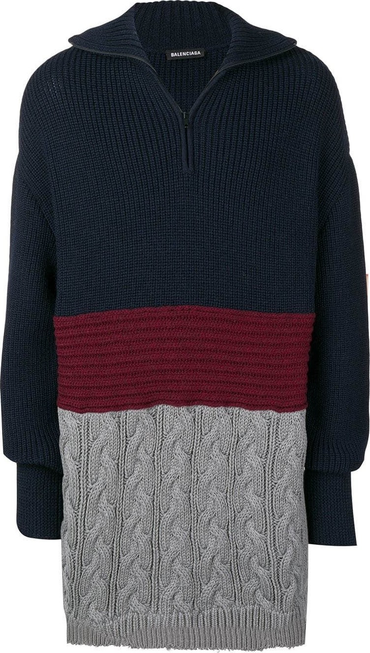 Balenciaga Mixed wool and cotton sweater