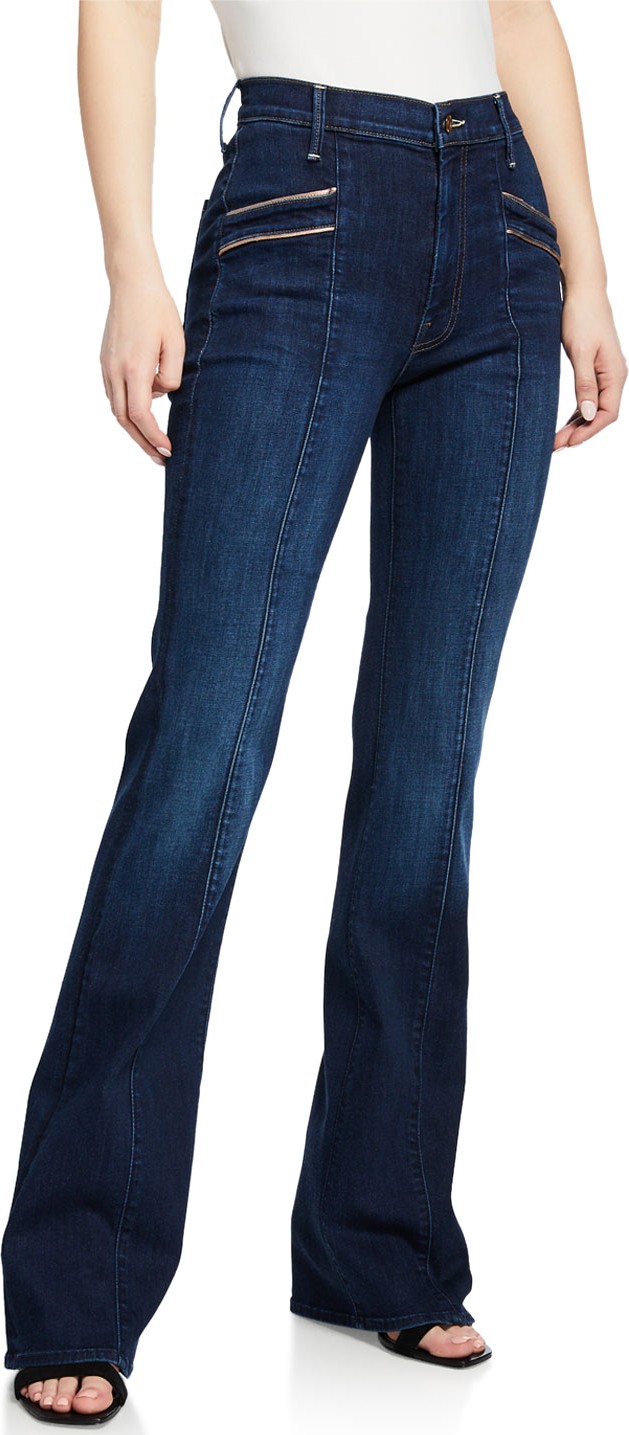MOTHER The Slant Pocket Drama Flare-Leg Jeans