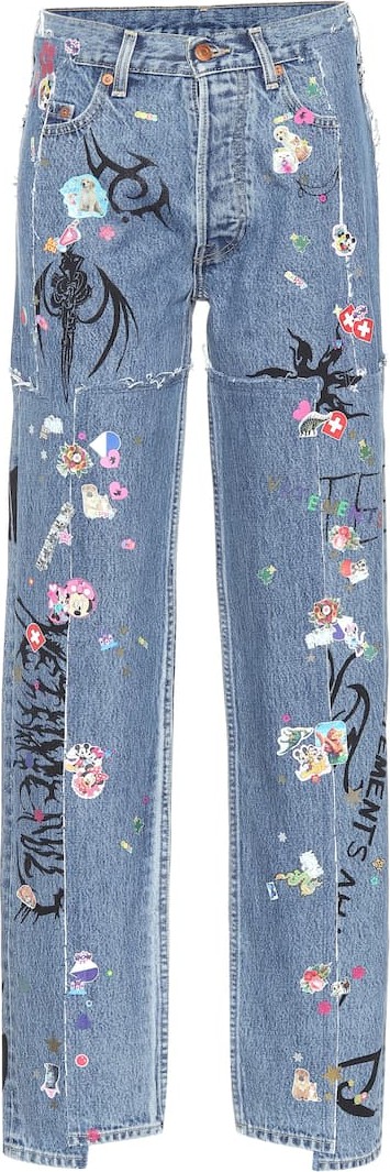 Vetements X Levi's® high-rise wide-leg jeans
