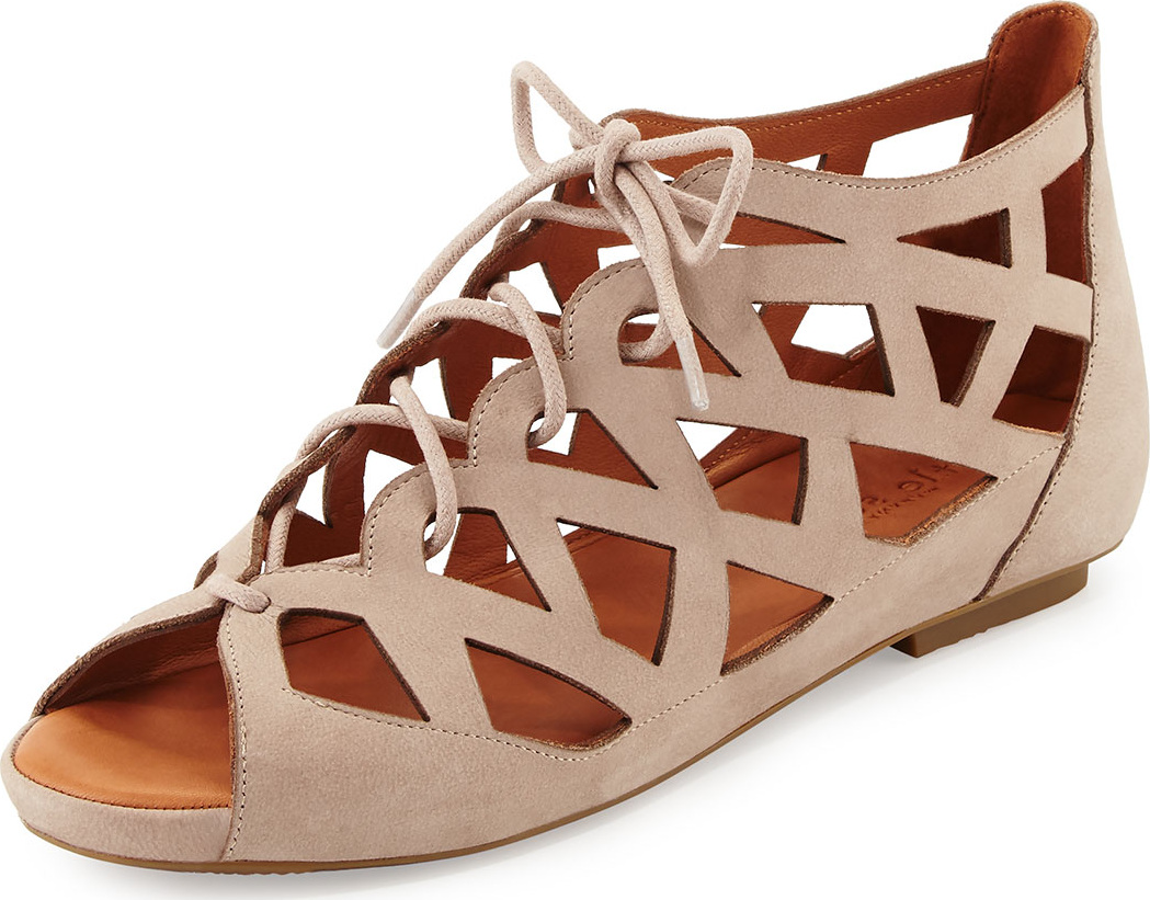 Gentle Souls Brielle Lace-Up Cutout Sandal