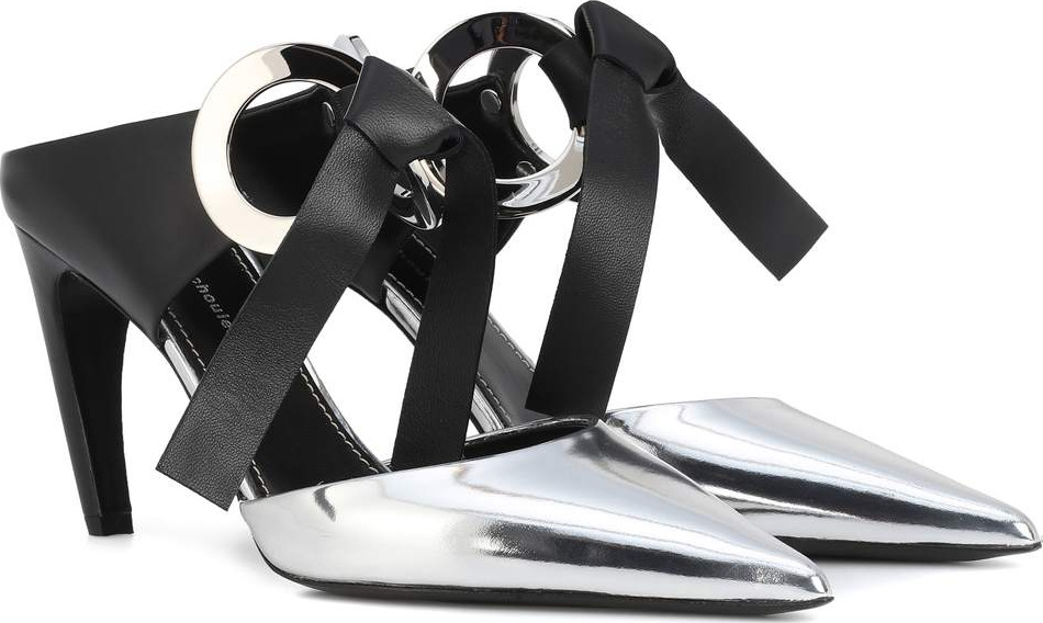 Proenza Schouler Metallic leather mules