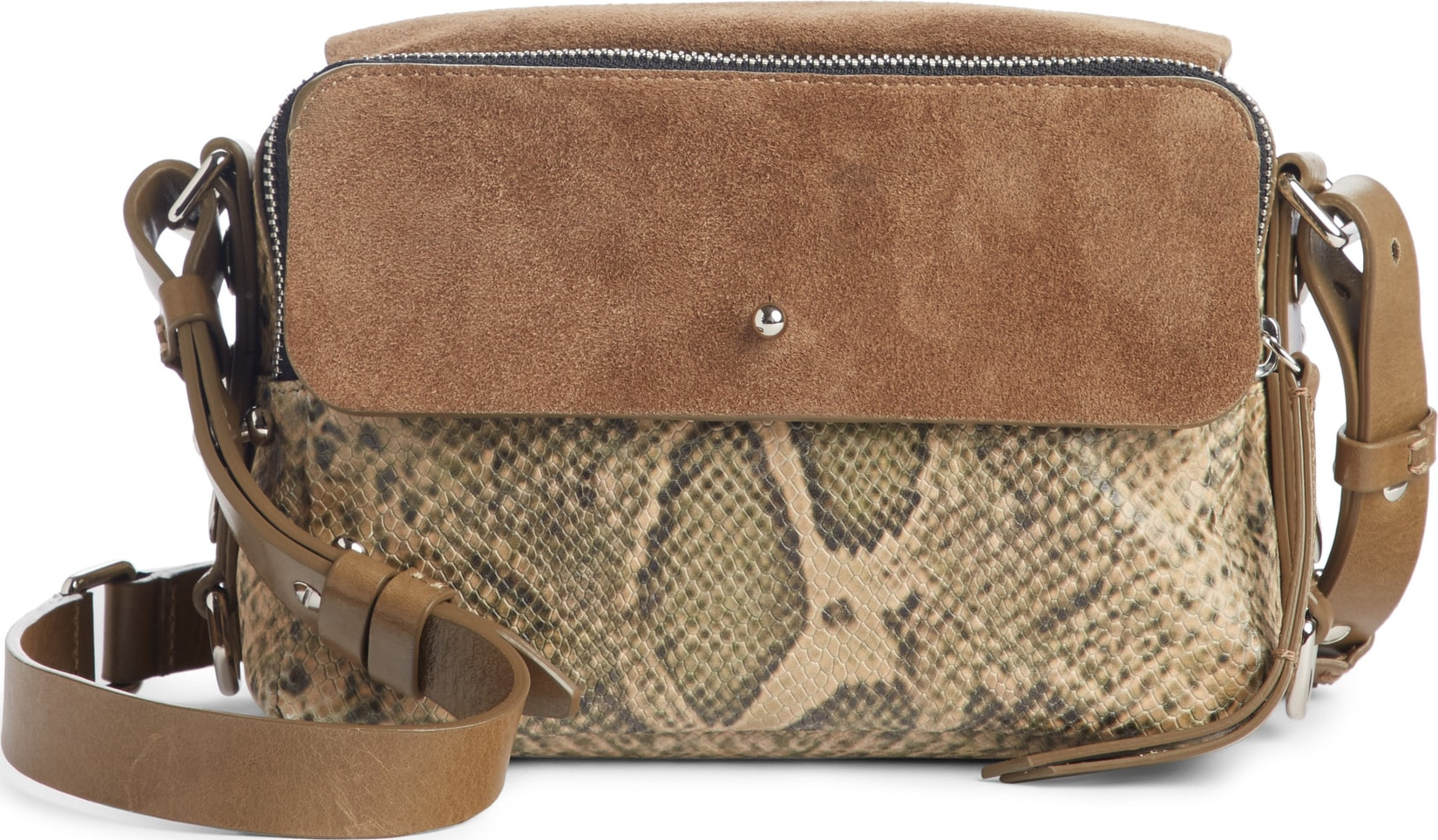 Isabel Marant Tinken Leather & Suede Crossbody Bag