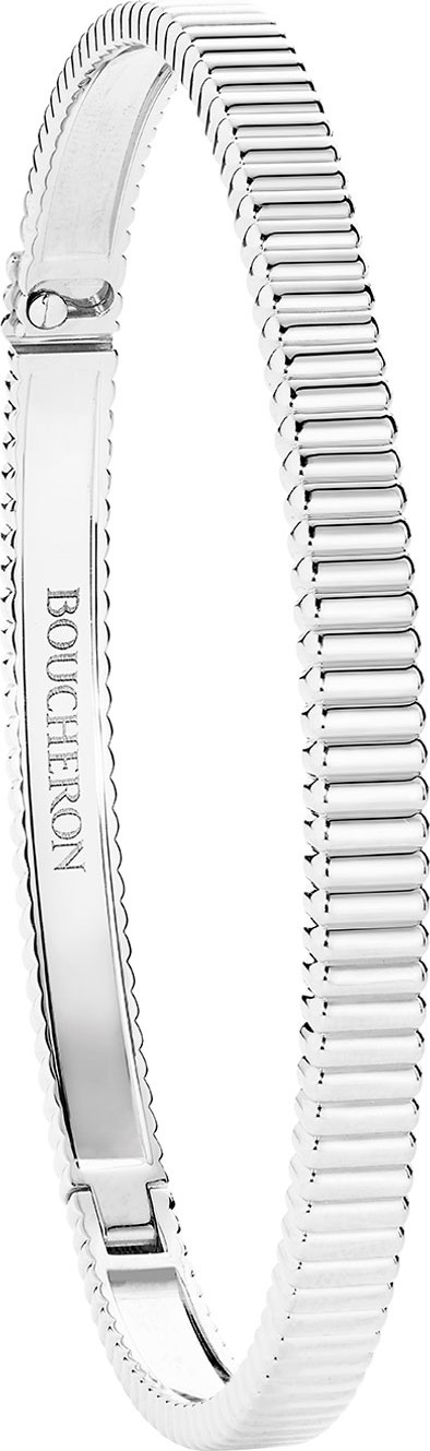 Boucheron Quatre Grosgrain Bracelet in 18K White Gold
