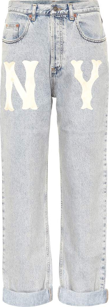 Gucci NY Yankees straight-leg jeans