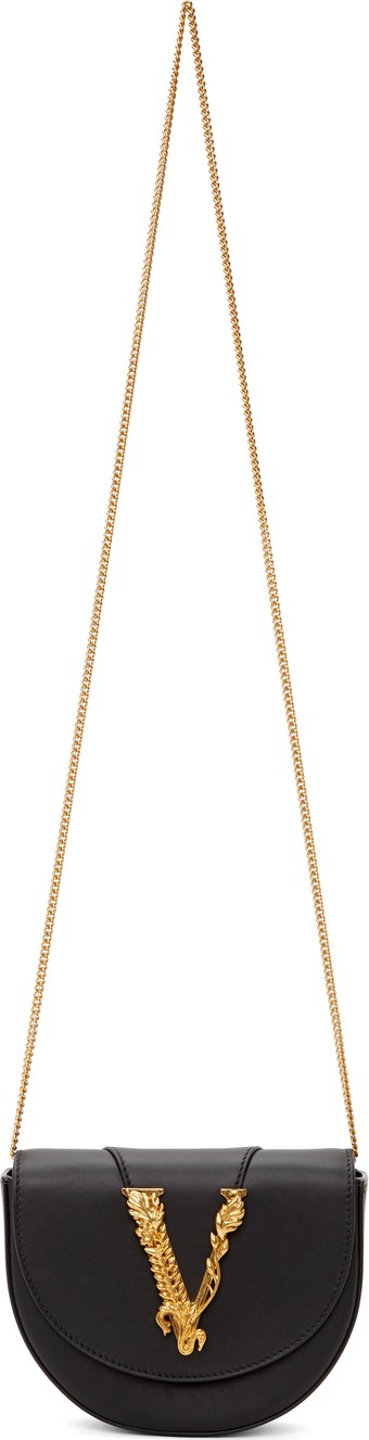 Versace Black Virtus Belt Bag