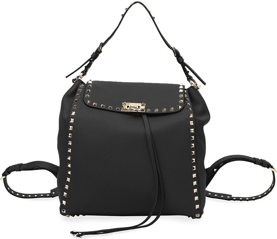 Valentino Rockstud Vitello Stampa Backpack