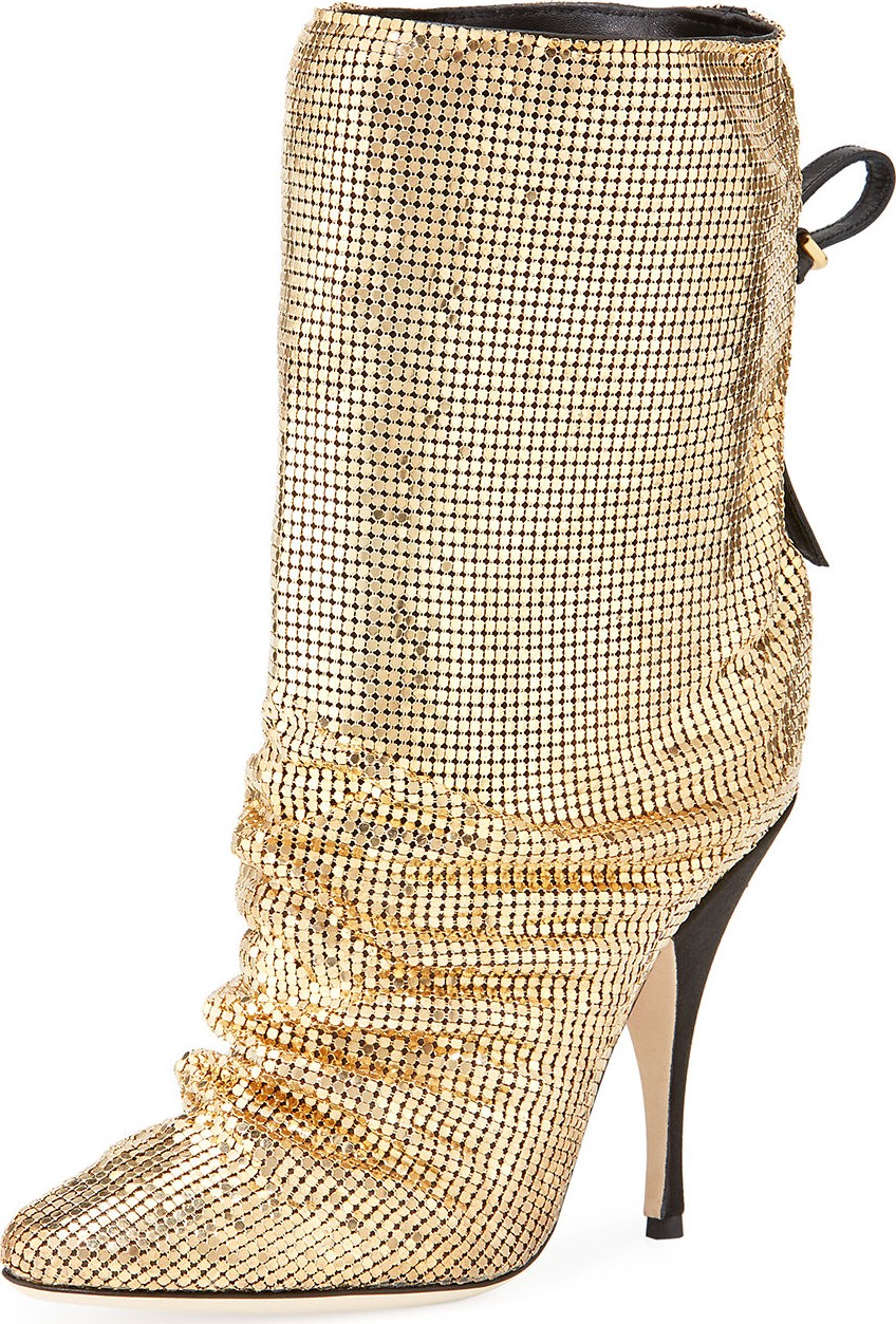 Marco De Vincenzo Chainmail Pointed Booties