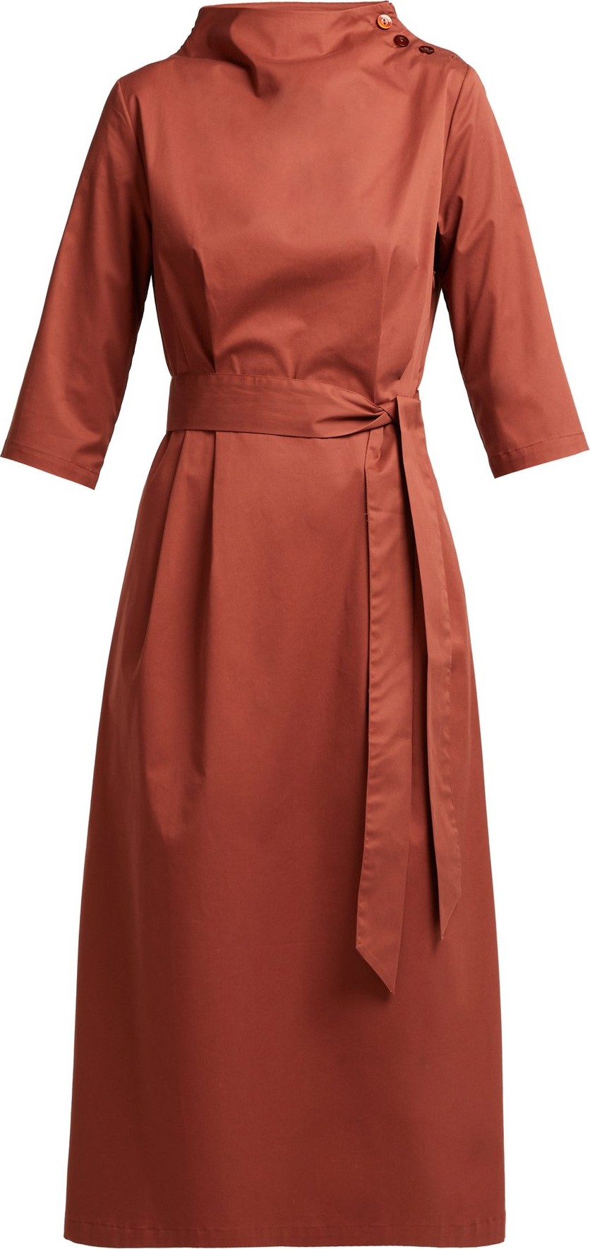 Albus Lumen Nina belted cotton dress