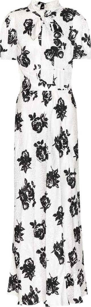 Miu Miu Jacquard silk maxi dress