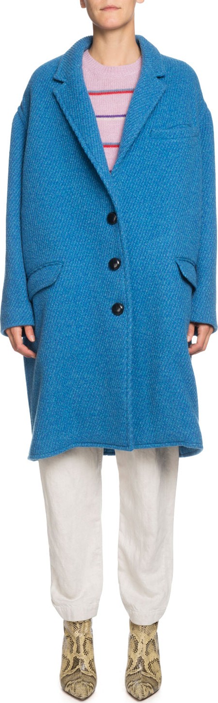 Isabel Marant Etoile Gimi Oversized Wool Coat