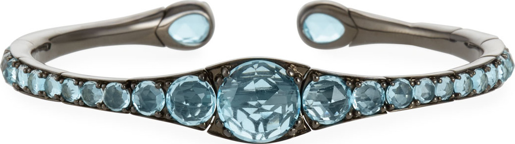 Etho Maria 18k Gold, Rhodium & Blue Topaz Bracelet