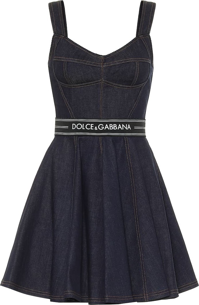 Dolce & Gabbana Stretch-denim mini dress