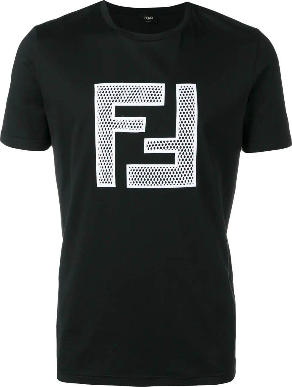 Fendi Mesh panel logo t-shirt