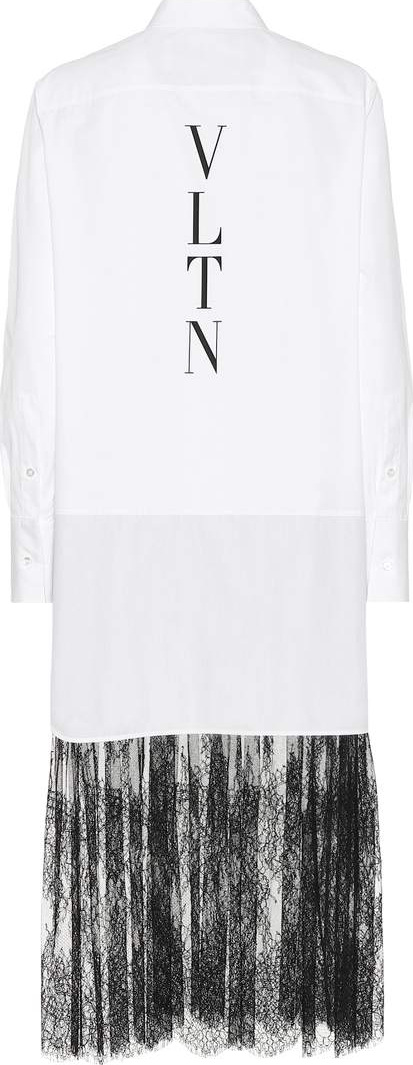 Valentino Lace-trimmed shirt dress