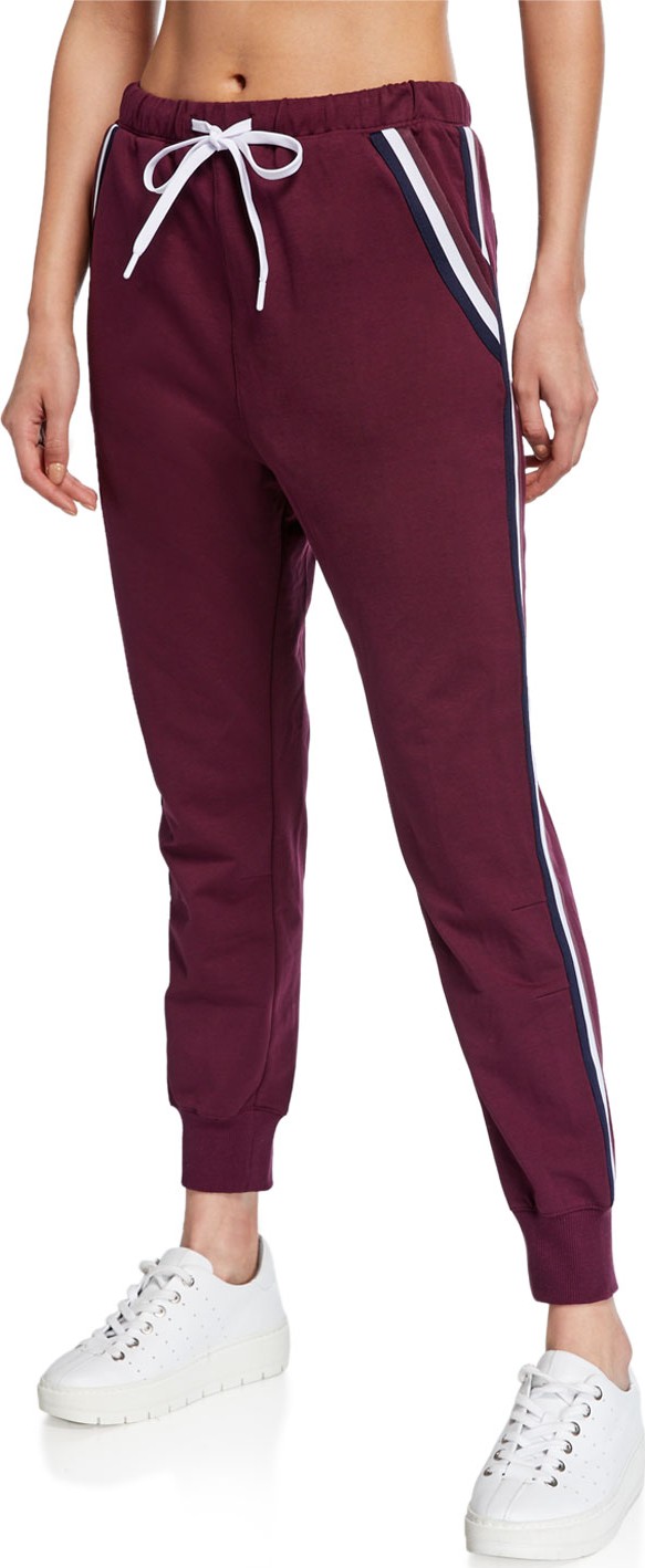 The Upside Alpha Cropped Side-Stripe Jogger Pants