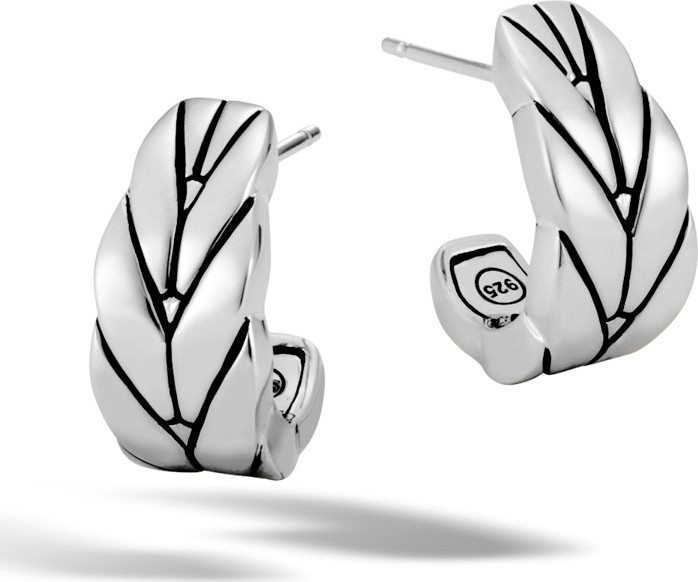 John Hardy Modern Chain Small J-Hoop Earrings