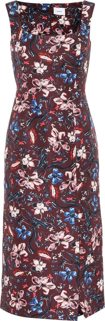Erdem Arlie floral wool-blend dress