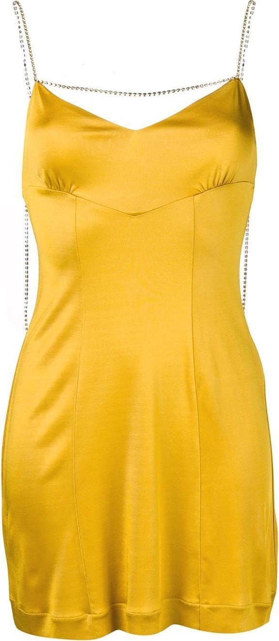 Alexachung crystal-chain slip dress