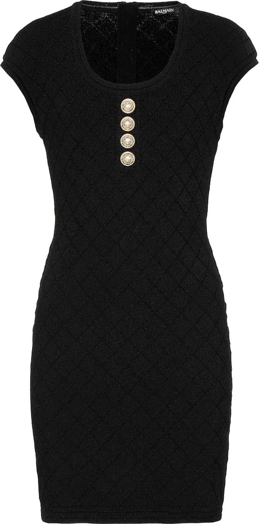 Balmain Stretch knit minidress