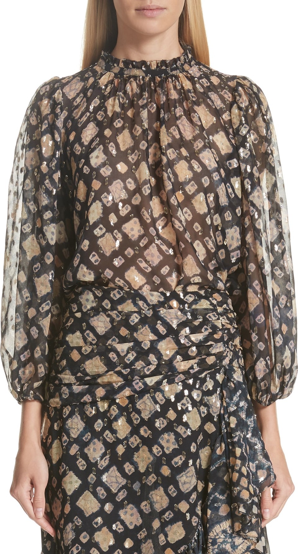 Ulla Johnson Sandrine Silk Blend Blouse