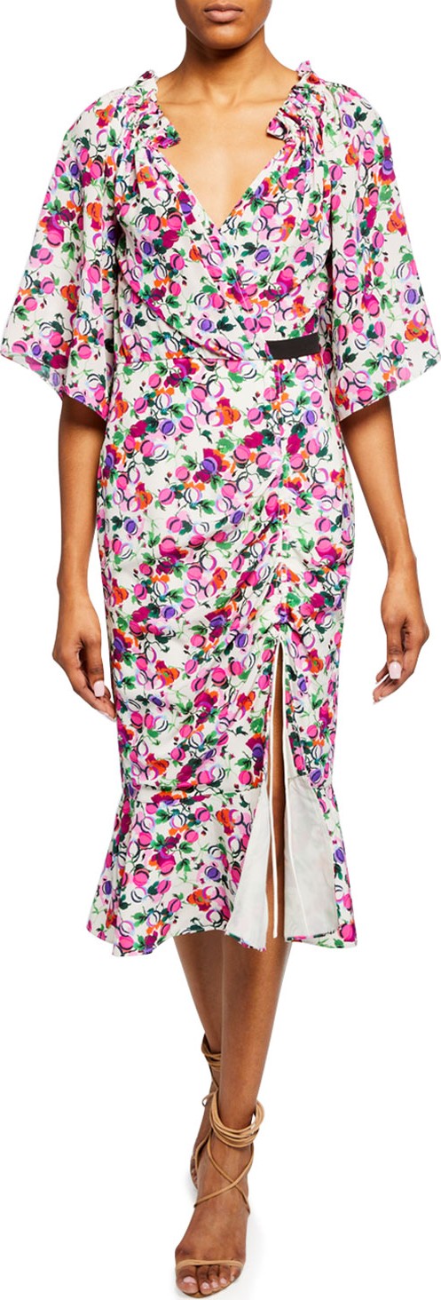 Saloni Silk Crepe de Chine Dress