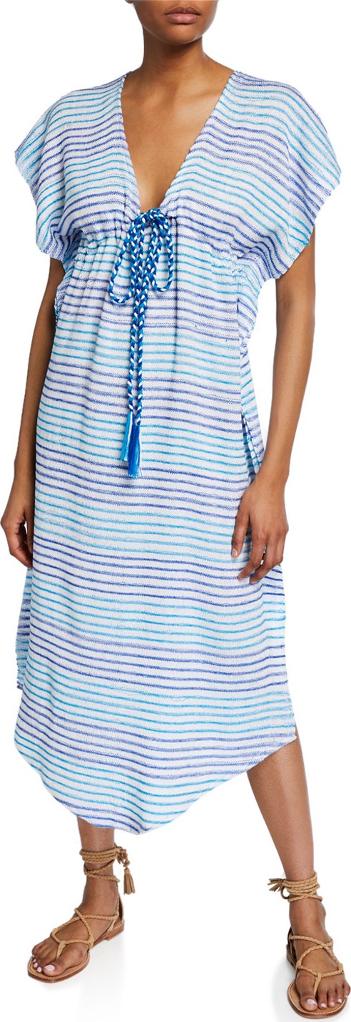Jaline Camila Striped Hand-Woven Caftan
