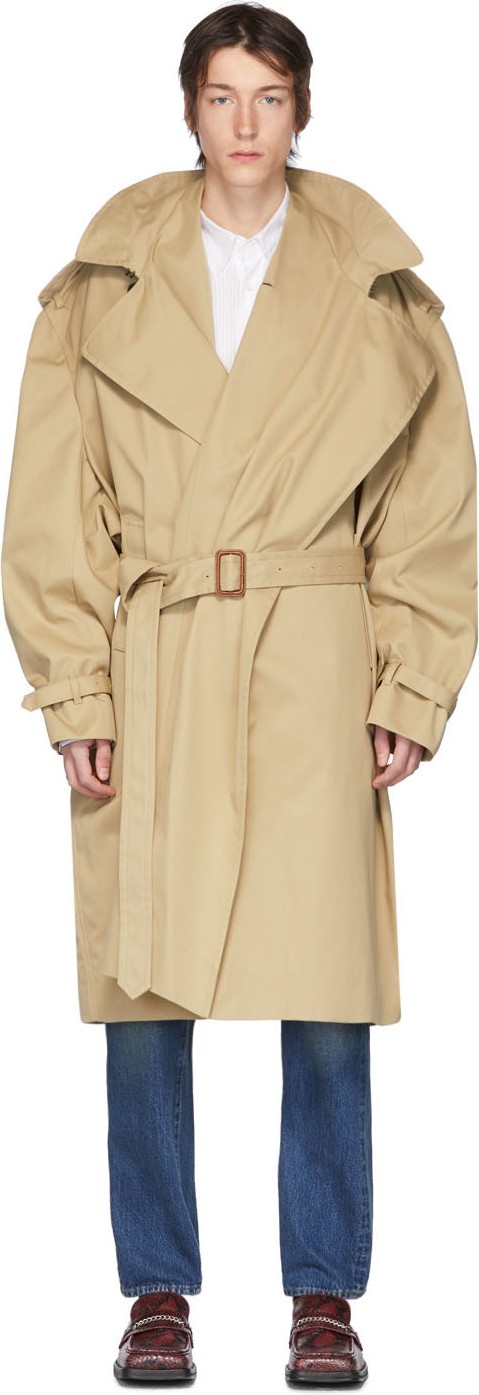 Y/Project Beige Infinity Trench Coat