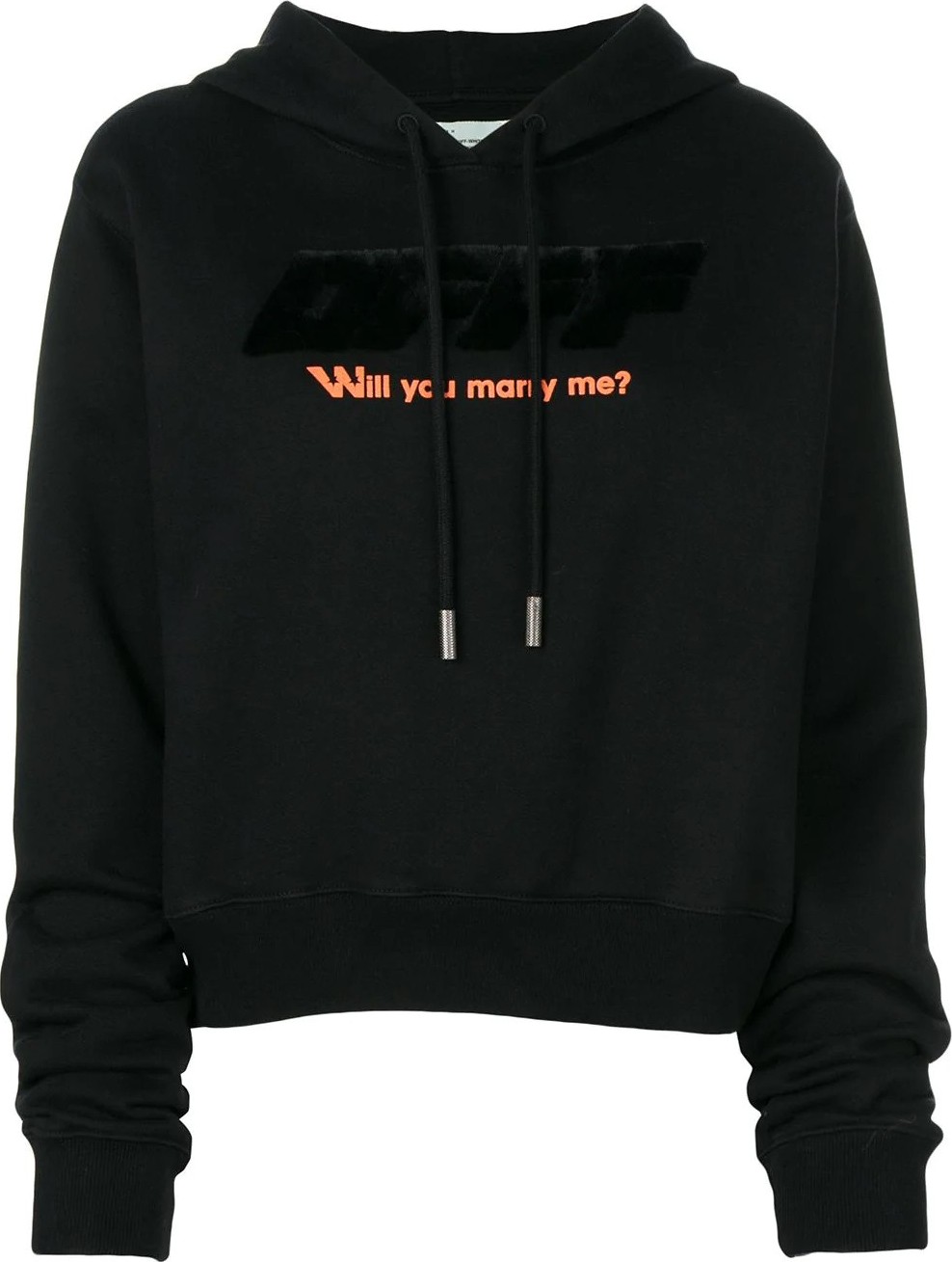 Off White cropped hoodie