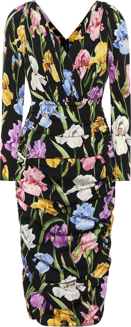 Dolce & Gabbana Floral stretch silk dress