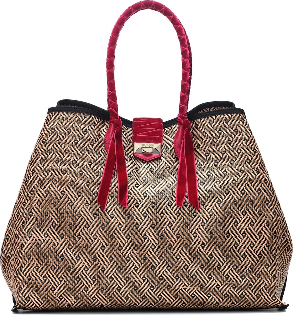 Jimmy Choo Marianne XL raffia and tote