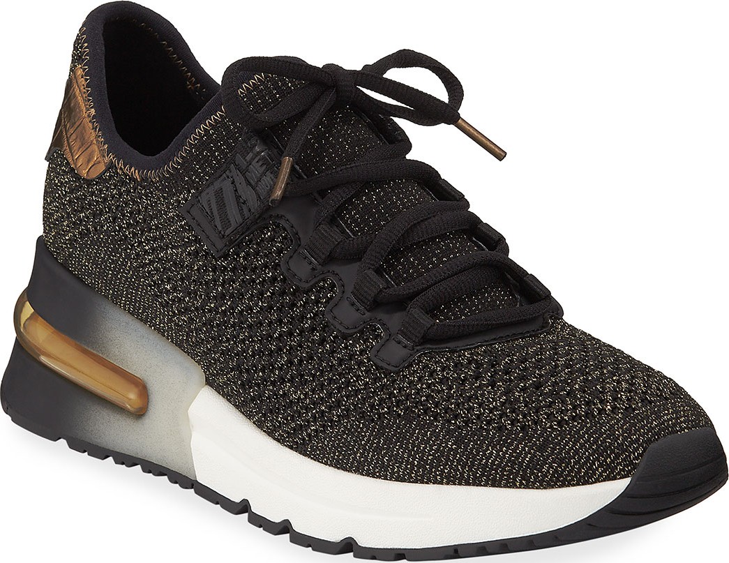 ASH Krush Bis Mesh Sneakers  Black/Gold