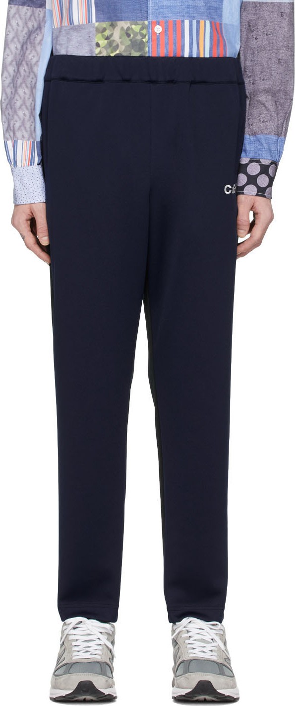 Comme des Garçons Homme Black & Navy Jersey Lounge Pants