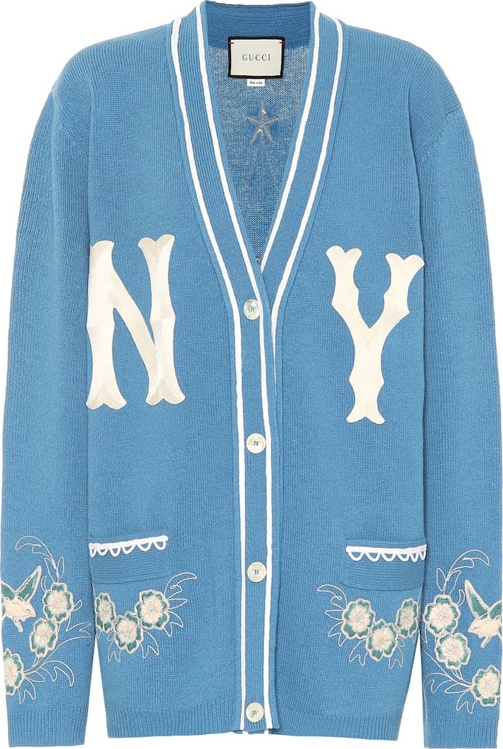 Gucci NY Yankees wool cardigan
