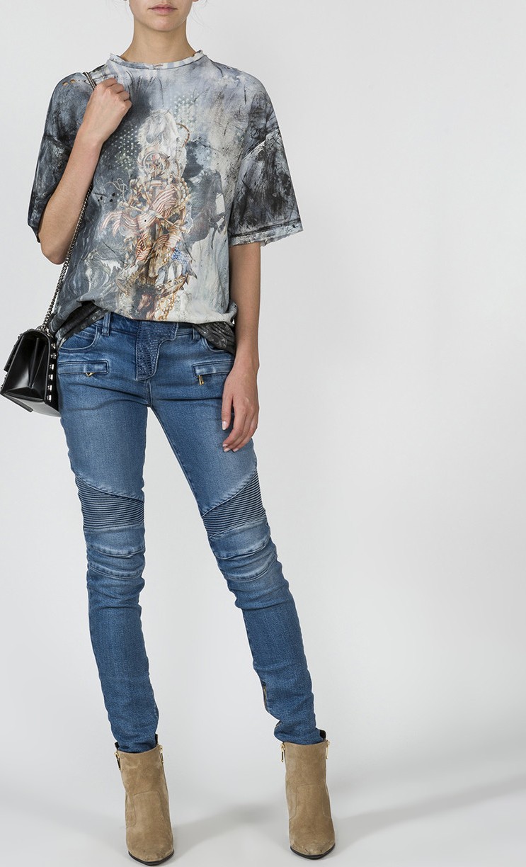 Balmain classic biker cut jeans