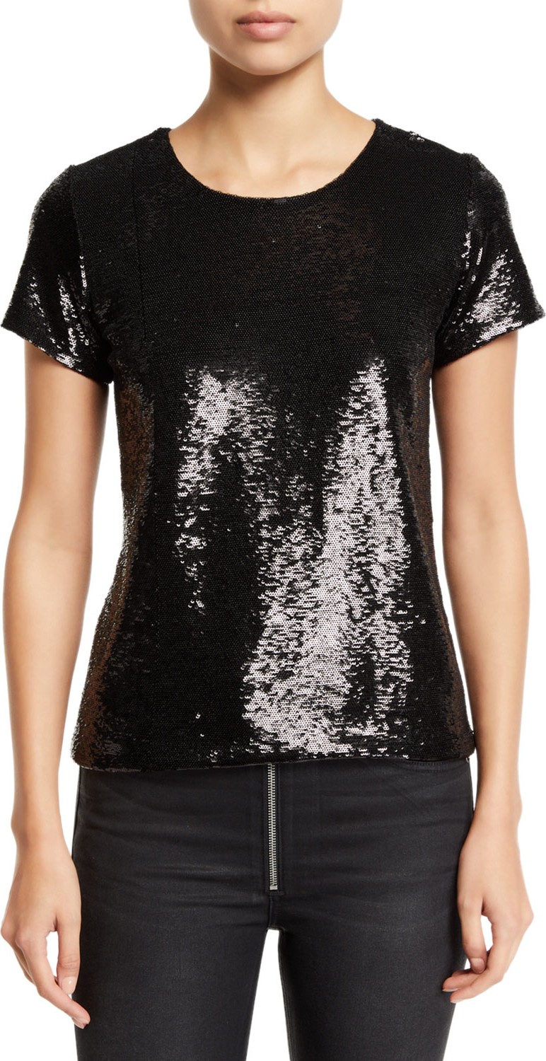 Generation Love The Sequin Short-Sleeve Top