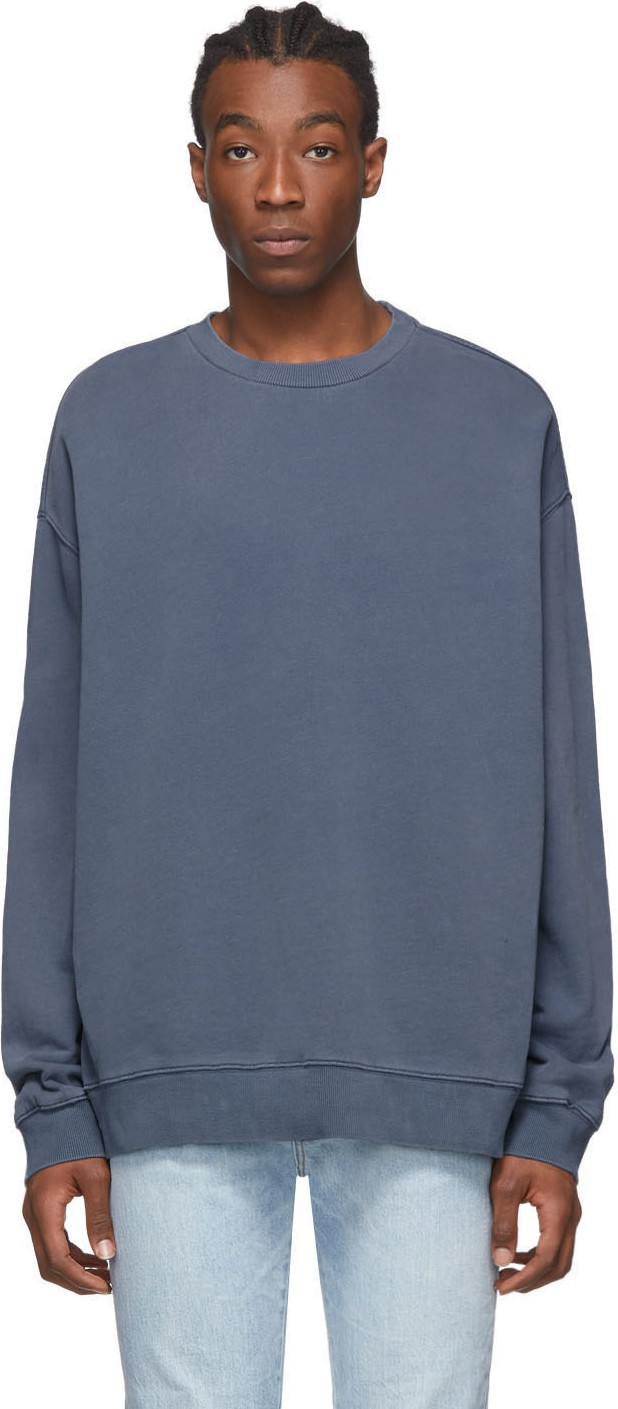 Ksubi Blue Biggie Crewneck Sweatshirt