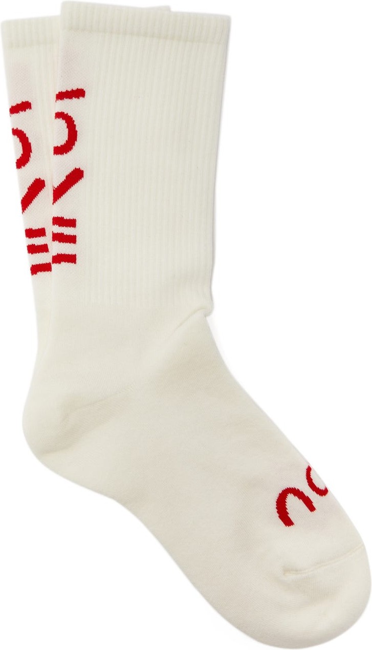 Raey Love-intarsia cotton-blend socks