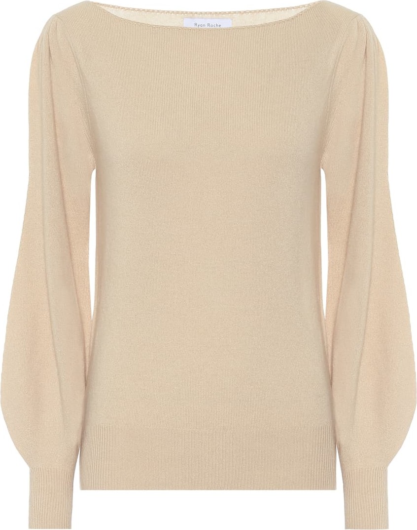 Ryan Roche Cashmere boatneck sweater