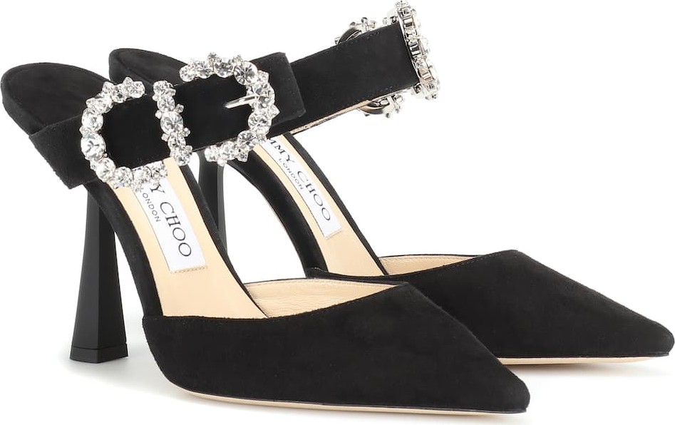 Jimmy Choo Smokey 100 suede mules
